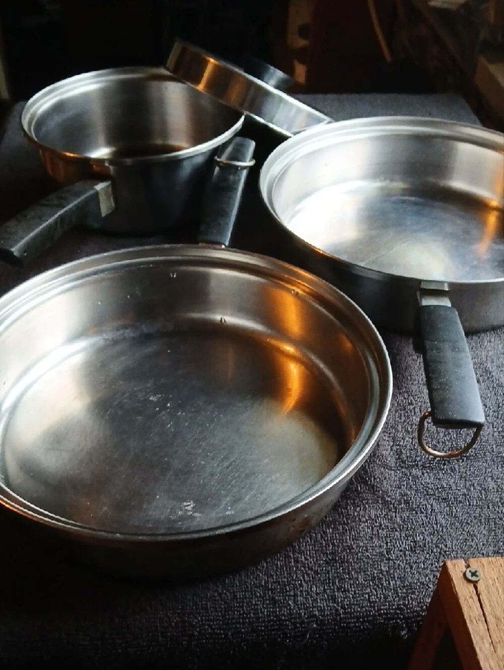 Stainless Steel Saucepan Set with Lid - Silver